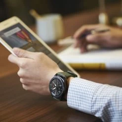 Sortie 🎉 Montre Connectée SAMSUNG GEAR S3 FRONTIER GRIS 🌟 -Boutique Montres and Co 1398040 8967235207198