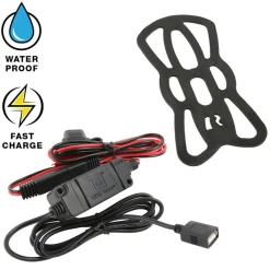 Coupon ⭐ Cyclisme Sur Route Ram Mounts Support Smartphone Chargeur Sans Fil Et Étanche Ram Tough-charge NOIR 👍