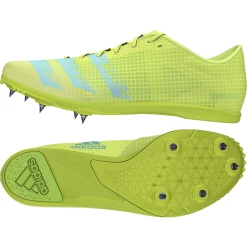 Remise 💯 Athletisme Homme Adidas Chaussures Adidas Distancestar Spikes JAUNE 🥰