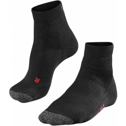 Promo 🔔 Running Femme Falke Falke - Te2 Court W Femmes Chaussettes De Tennis (noir) NOIR 🎁