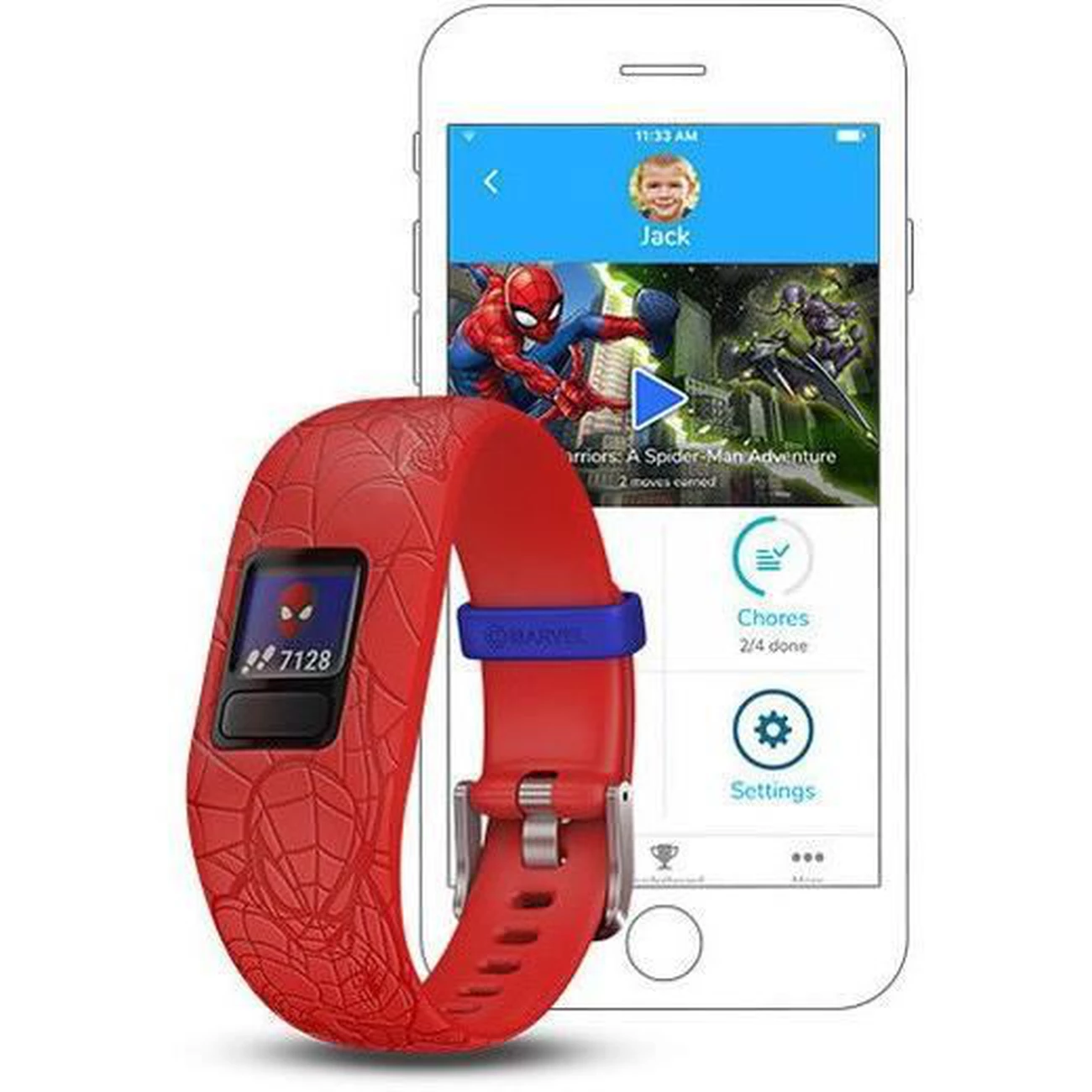 Budget ✔️ Course A Pied Garm Garmin Bracelet D'activité Spiderman Vivofit Jr 2 - Enfant Garçon - Noir ✨ 6 Budget ✔️ Course A Pied Garm Garmin Bracelet D'activité Spiderman Vivofit Jr 2 - Enfant Garçon - Noir ✨ - Image 4