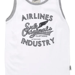 Meilleur prix 😉 Mode- Lifestyle Garçon Srk Srk Débardeur Garçon Eplano38 Blanc BLANC 😉