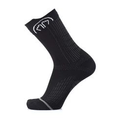 Coupon ✨ Running Adulte Sidas Chaussettes De Running Mi-hautes, Fines Et Techniques - Run Anatomic Crew NOIR ❤️